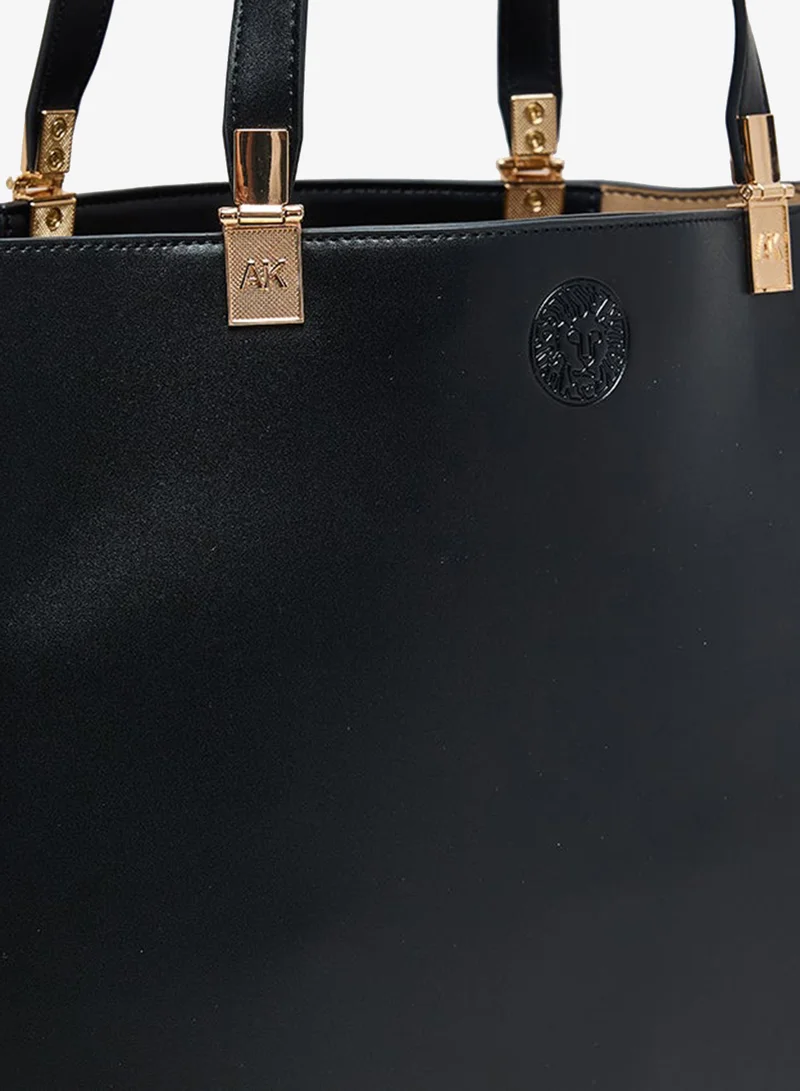 ANNE KLEIN  Anne Klein Solid Pu Zip Closure Tote Bag for Women | Best Price UAE