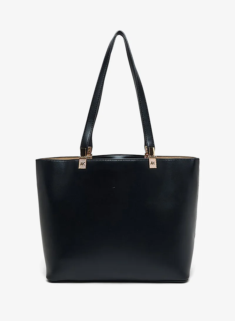 ANNE KLEIN  Anne Klein Solid Pu Zip Closure Tote Bag for Women | Best Price UAE
