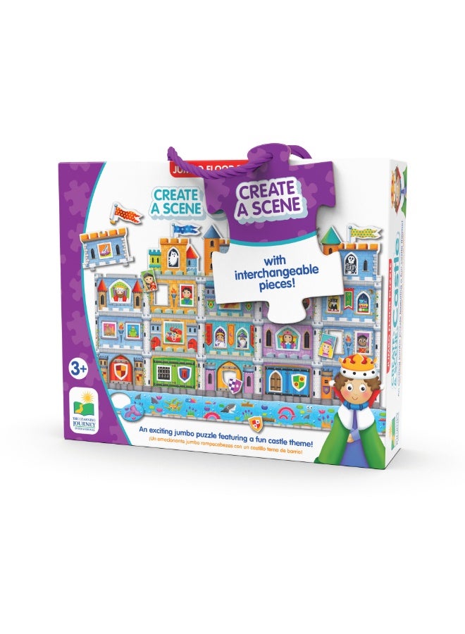 THE LEARNING JOURNEY PUZZLE DOUBLES CREATE-A-SCENE! CASTLE - Image 1