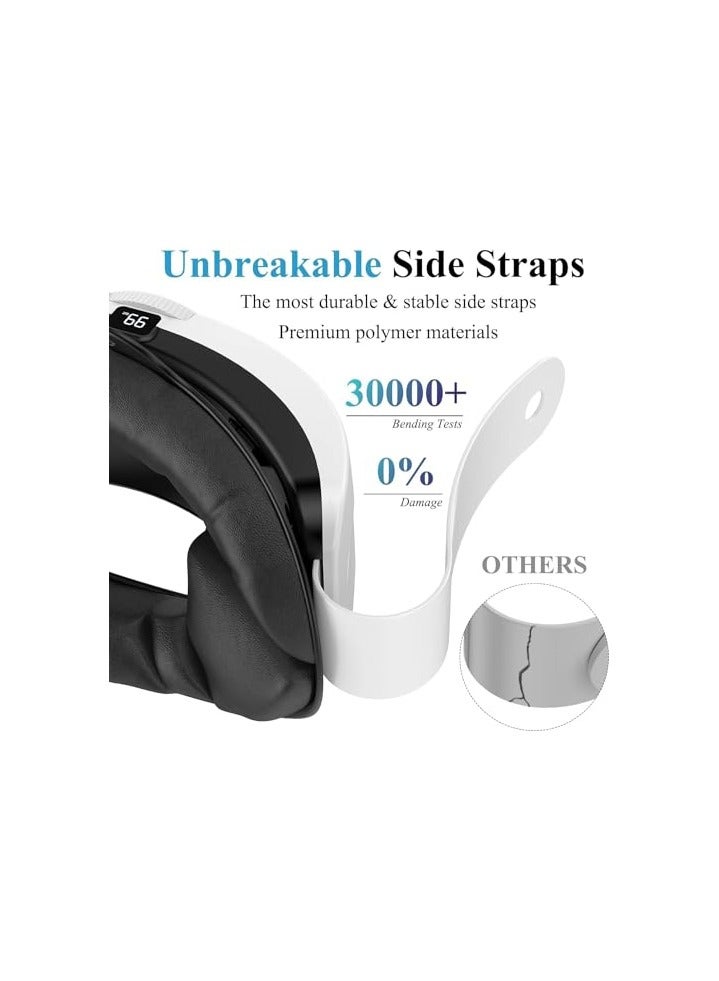 erorex Head Strap with Battery Pack for  Oculus Quest 3, 6000mAh Elite Strap Replacement for Enhanced Comfort and Play Time - Image 4