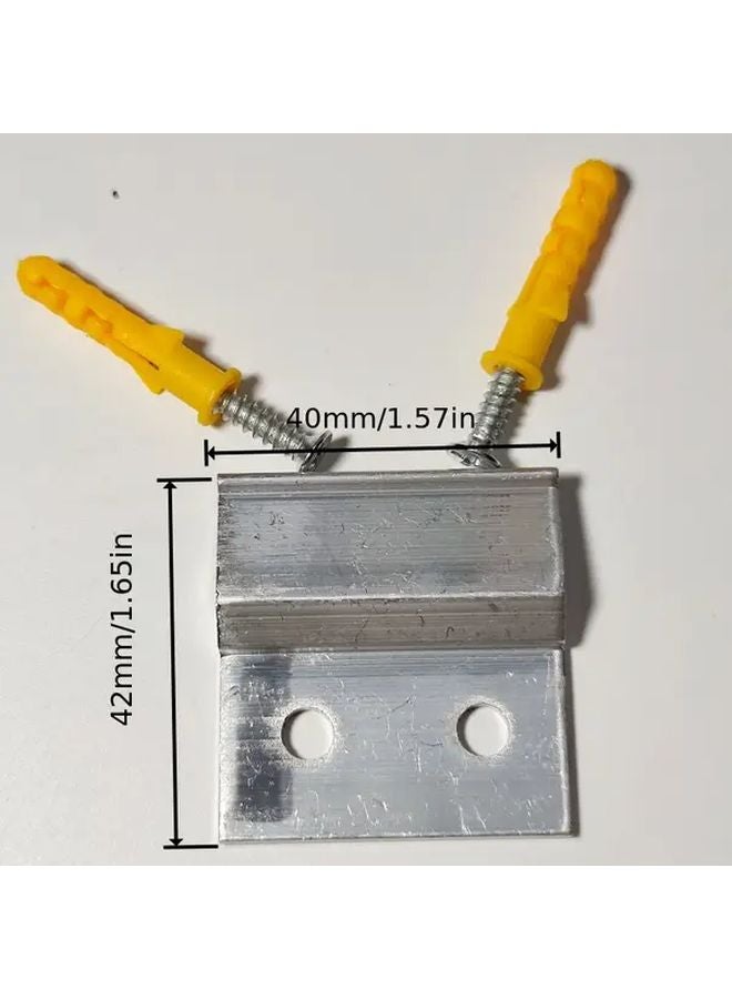 B 4pcs With 8 Sets Screws French Cleat Hanger Aluminum Z Bar Mounting Kit For Picture Frames Mirrors - Image 4