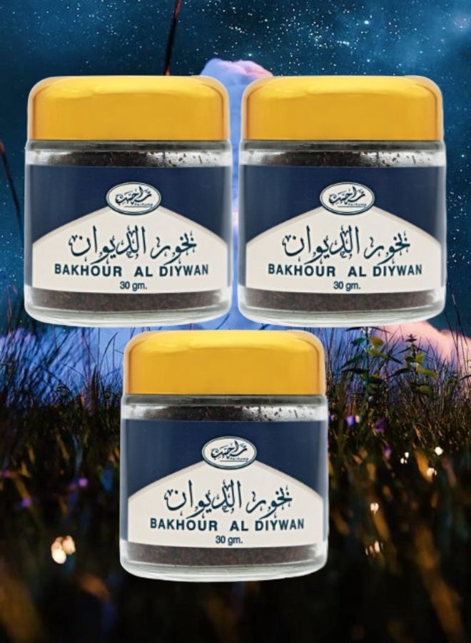 MARAHIB 3 Pieces Bakhour Al Diywan 30g - Image 1