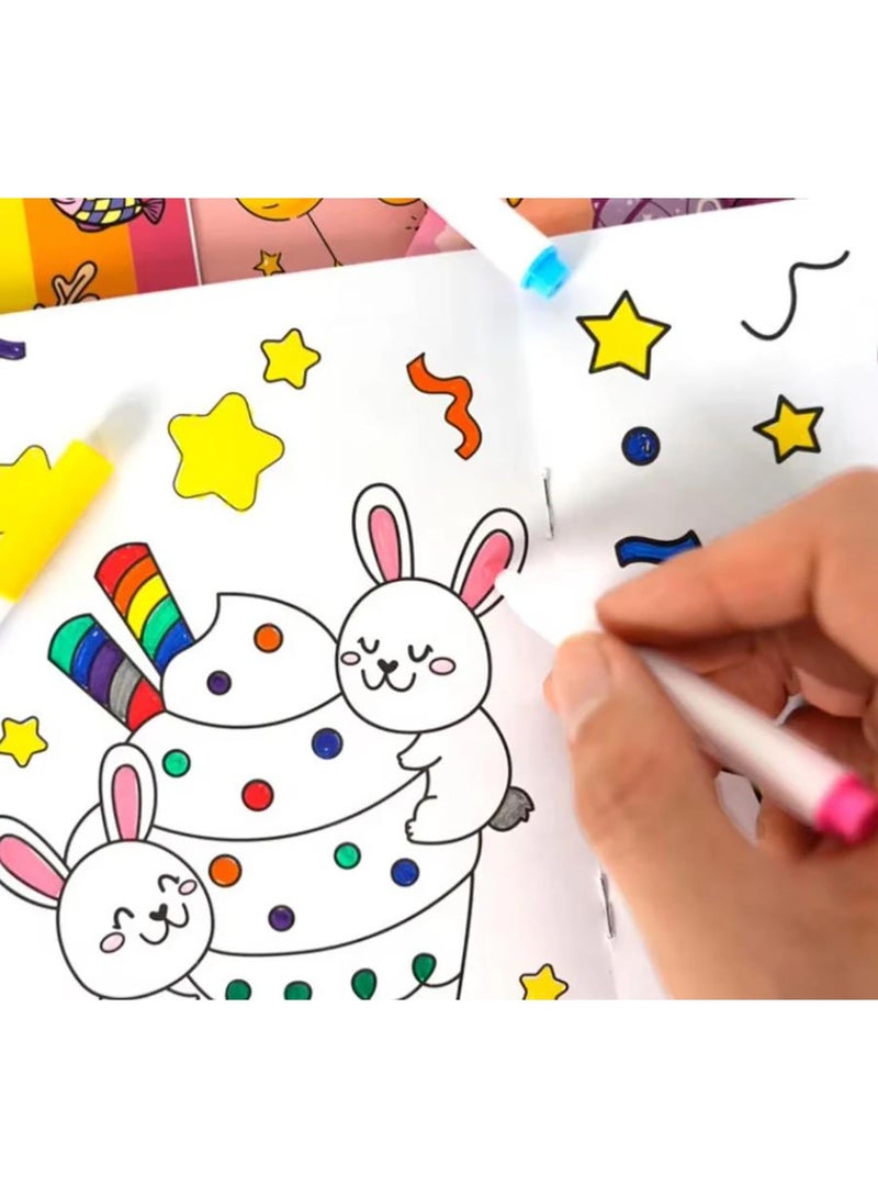 Relex Coloring Book Coloring Book Cartoon Picture Book Animal Birthday Children's Coloring Book Set - Image 5