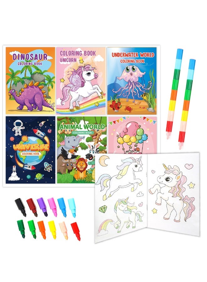 Relex Coloring Book Coloring Book Cartoon Picture Book Animal Birthday Children's Coloring Book Set - Image 1