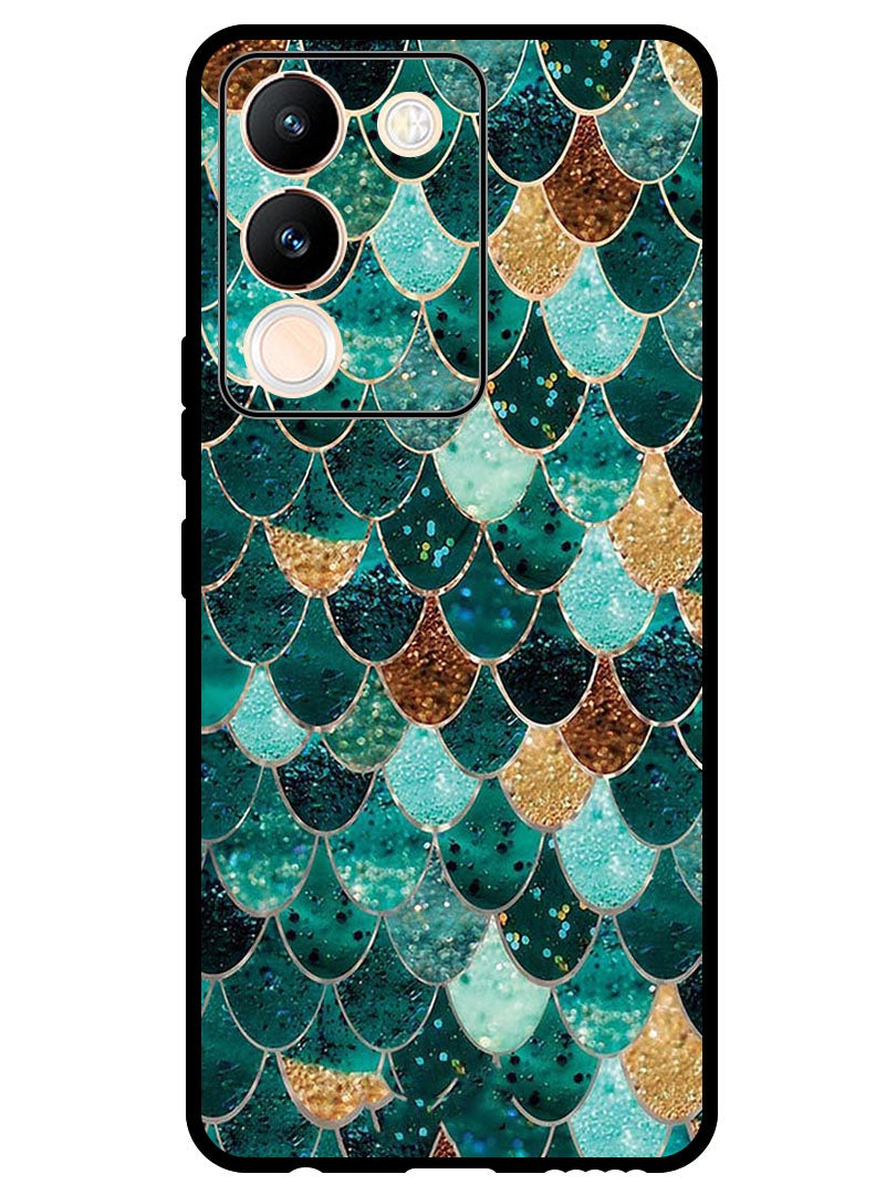 Theodor Protective Case Anti Scratch Shock Proof Bumper Cover For Vivo Y200 Fish Gills Pattern - Image 1