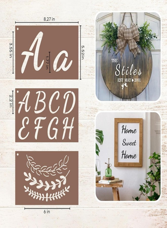 Devasya Crafts Stencils Letters Set - 45 Reusable Pieces | 4 Inch & 2 Inch Alphabet Number Stencil | Multi-Purpose Stencils for Painting on Wood, Fabric, Crafts | Ideal for DIY Home Decoration & Art Projects - Image 2