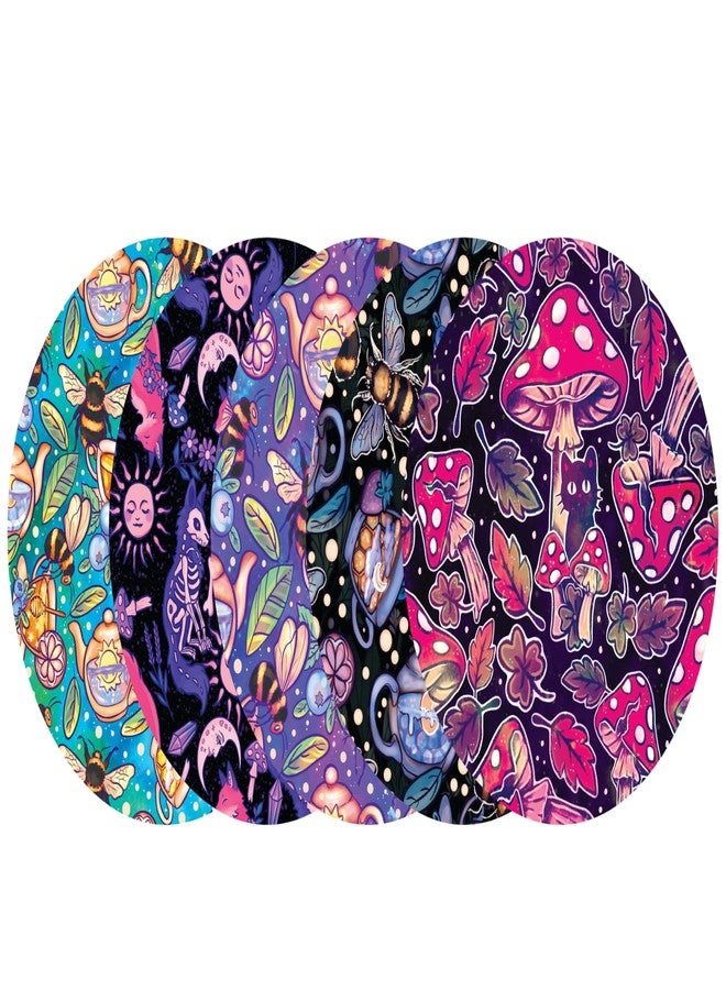 Glucomart CGM Patch for Libre and G7-5-Pack Waterproof and Hypoallergenic Adhesive Overpatch CGM Tape (Enchanted Forest) - Image 1