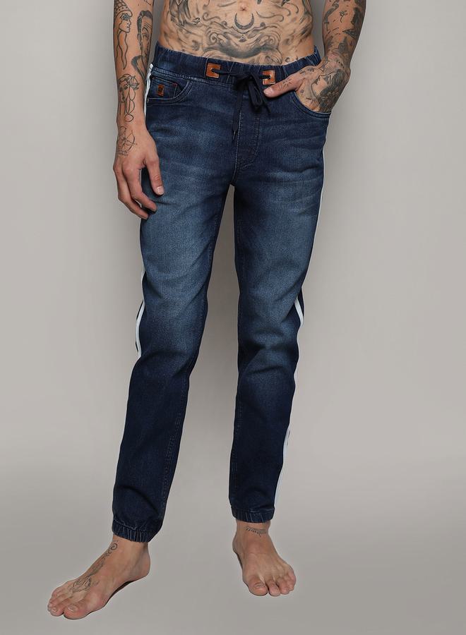 Campus Sutra Campus Sutra Side Striped Detail Slim Fit Jeans - Image 1