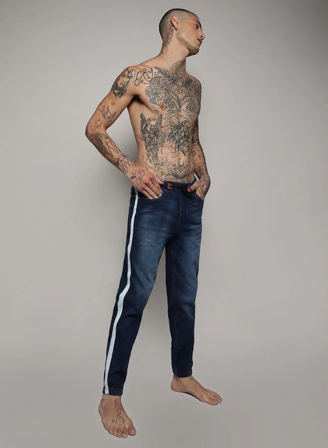 Campus Sutra Campus Sutra Side Striped Detail Slim Fit Jeans