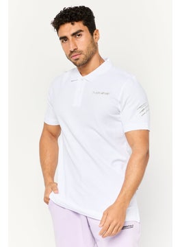 Men Sportswear Fit Short Sleeve Outdoor Polo, White