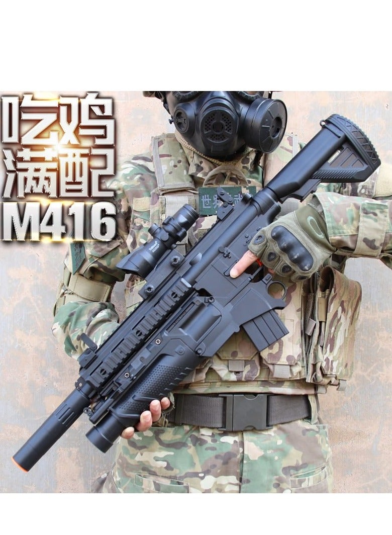 Electric with Gel Ball Blaster M4S Splatter Ball Blaster with 10000+ Drops and Goggles, Outdoor Yard Event Shooter  - Image 3