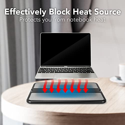 EHO Laptop Lap Desk, Portable Lapdesk with Smooth Surface and Mouse Pad, Lightweight Bed Tray for Laptop or Tablet, Ergonomic Lap Table for Home, Office, Travel, and Students - Image 4