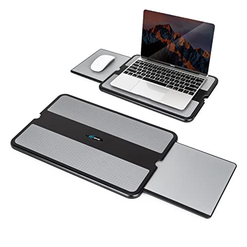 EHO Laptop Lap Desk, Portable Lapdesk with Smooth Surface and Mouse Pad, Lightweight Bed Tray for Laptop or Tablet, Ergonomic Lap Table for Home, Office, Travel, and Students - Image 1