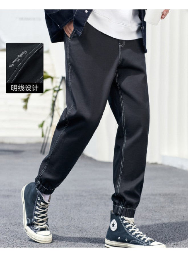 Waxbird Men's 2025 Autumn Collection Contrast Stitch Tapered Leg Sweatpants Men's Casual Pants - Image 1