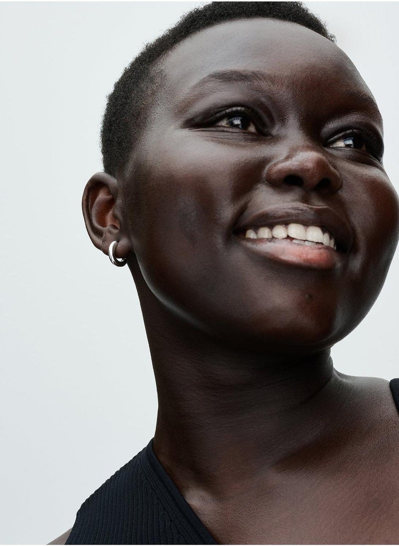 PANDORA Sterling Silver Hoop Earrings - Image 2