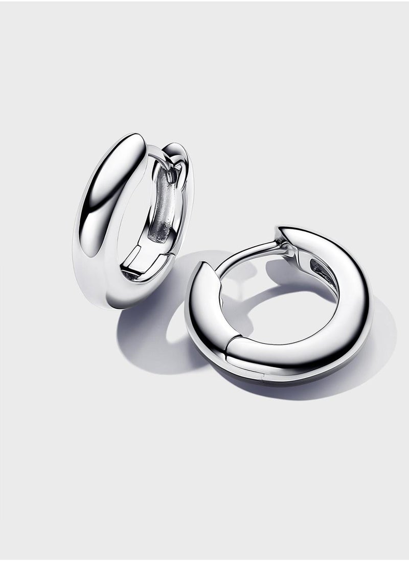 باندورا Sterling Silver Hoop Earrings  - Image 1