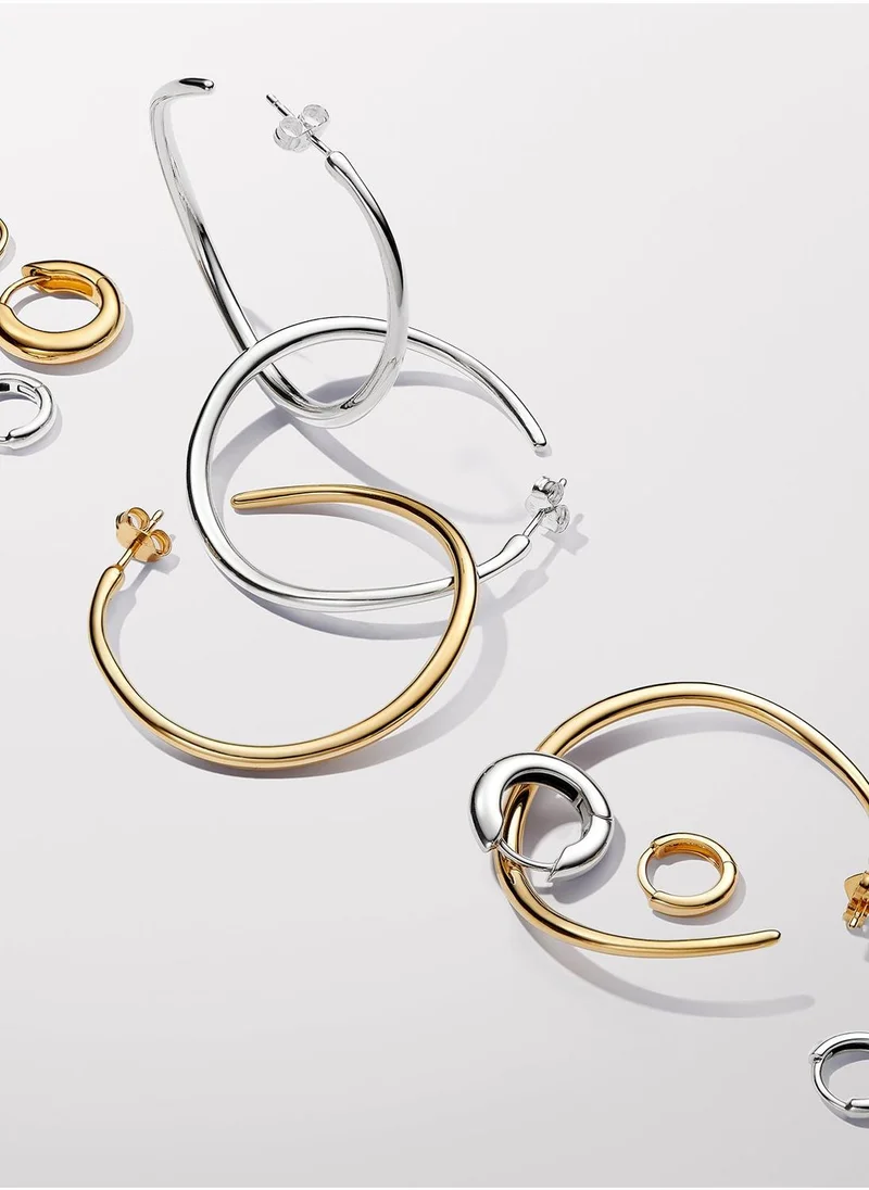 باندورا Sterling Silver Hoop Earrings