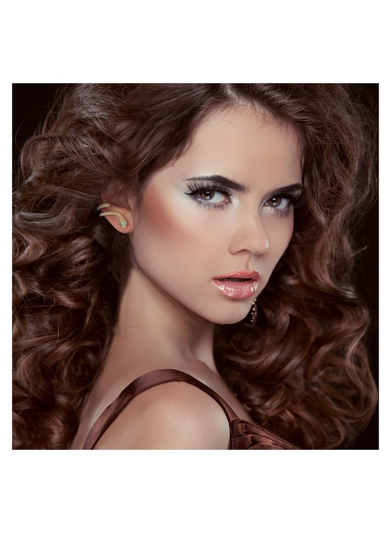 Luckam 1 Pair Snake Earrings for Women, 14K Vintage Snake Earrings Boho Snake Cartilage Ear Wrap Earrings Cubic Zirconia Boho Snake Earrings Jewelry for Women Girls - Image 4