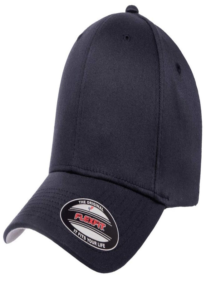 Flexfit Men's Athletic Baseball Fitted Cap, L-XL, 2pk Black & Dark Navy - Image 3