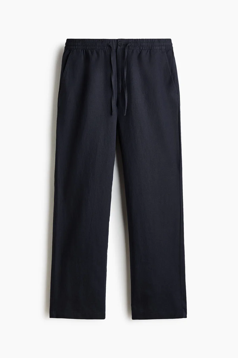 H&M Regular Fit Linen-blend trousers