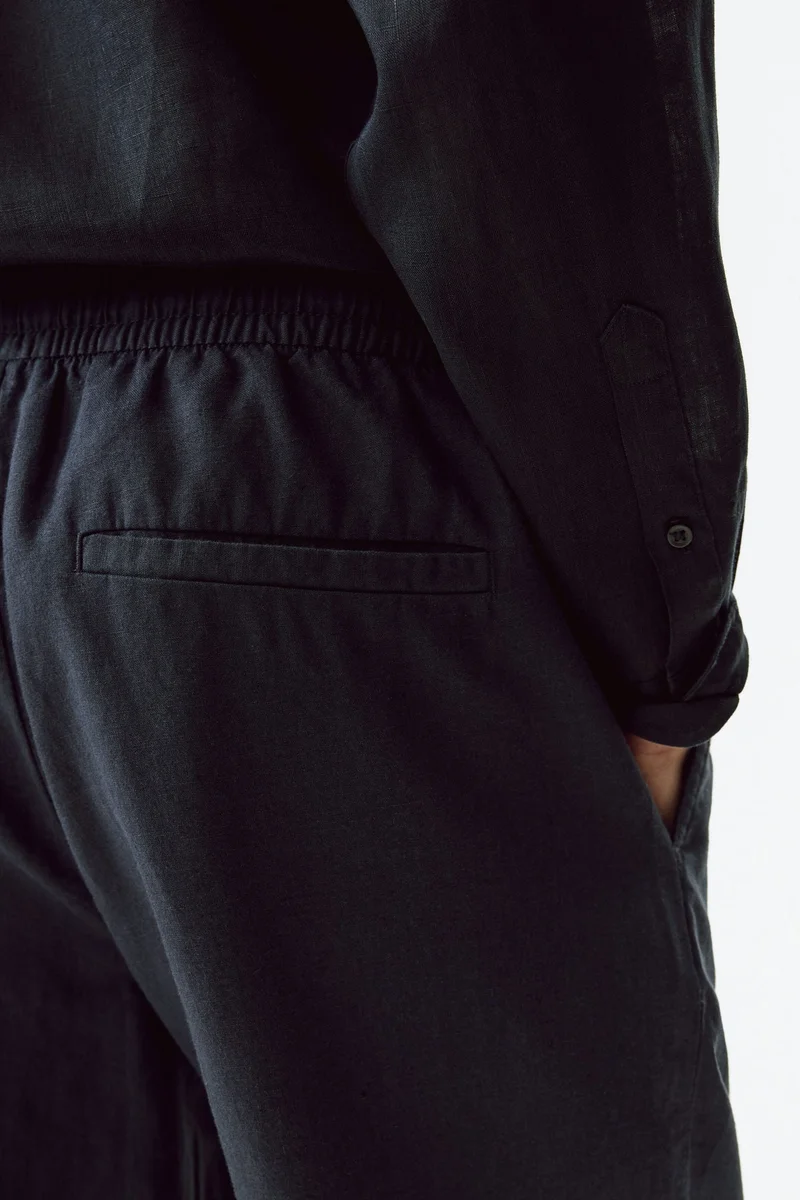 H&M  Regular Fit Linen-blend trousers for Men | Best Price UAE