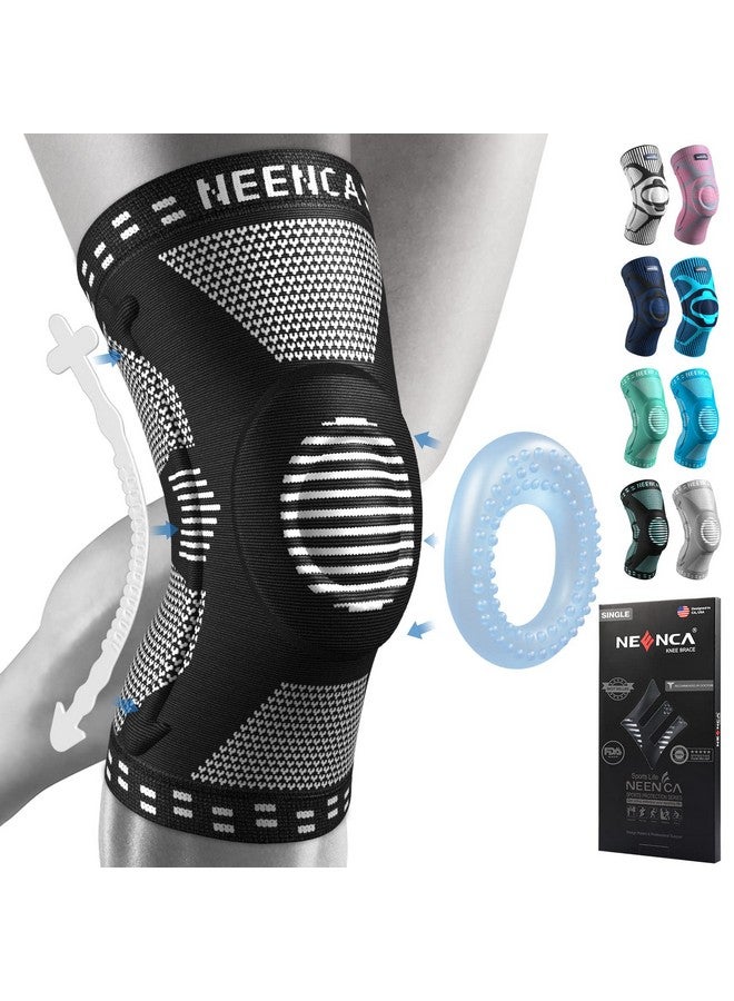 NEENCA Knee Braces for Knee Pain Relief, Compression Knee Sleeves with Patella Gel Pad & Side Stabilizers, Knee Support for Weightlifting, Running, Workout, Arthritis, Meniscus Tear, Men Women. ACE-53 - Image 1
