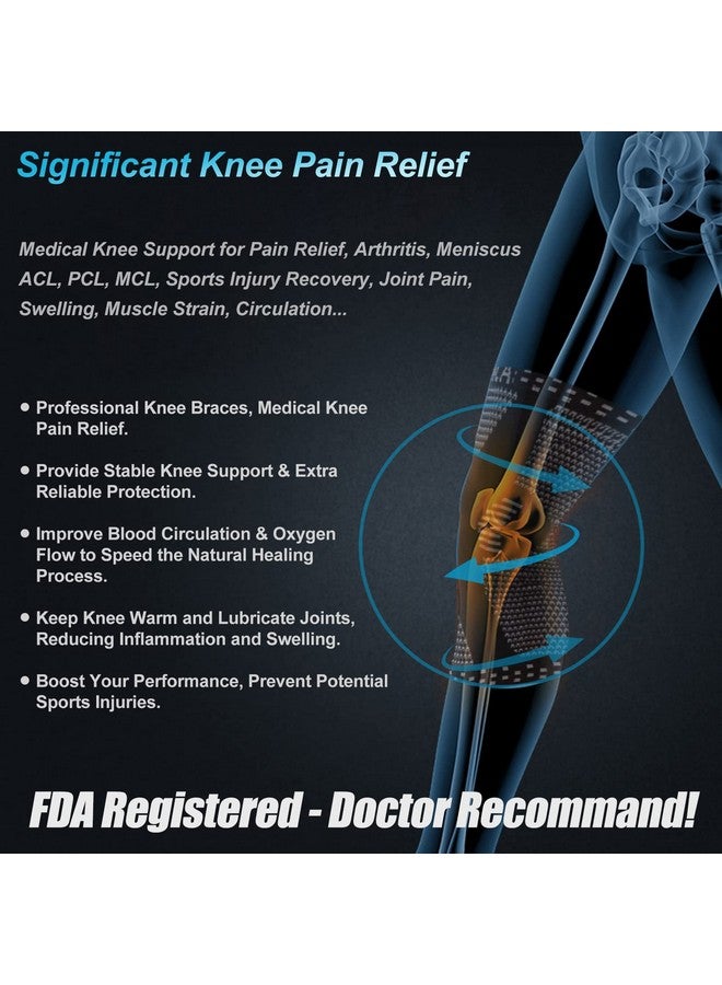 NEENCA Knee Braces for Knee Pain Relief, Compression Knee Sleeves with Patella Gel Pad & Side Stabilizers, Knee Support for Weightlifting, Running, Workout, Arthritis, Meniscus Tear, Men Women. ACE-53 - Image 4