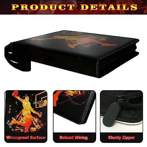 Anvoago Basketball Cards Binder 400 Pockets, Trading Cards Holder Card Collectors Album,Trading Card Binder 4 Pocket with 50 Removable Sleeves for Basketball Card and Sports Card - Image 3