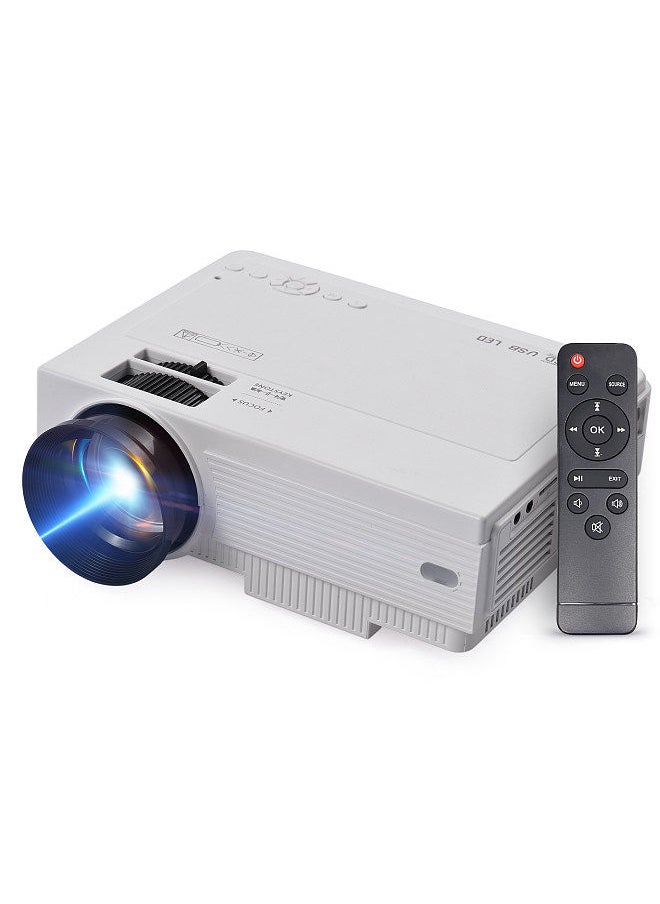 Generic Mini Projector with WiFi Android 9.0 System Support 210in Display Same Screen Technique Movie Projector Built-in Dual Speaker with Remote Control Support TV Box Computer Flash Disk TF Card  - Image 1