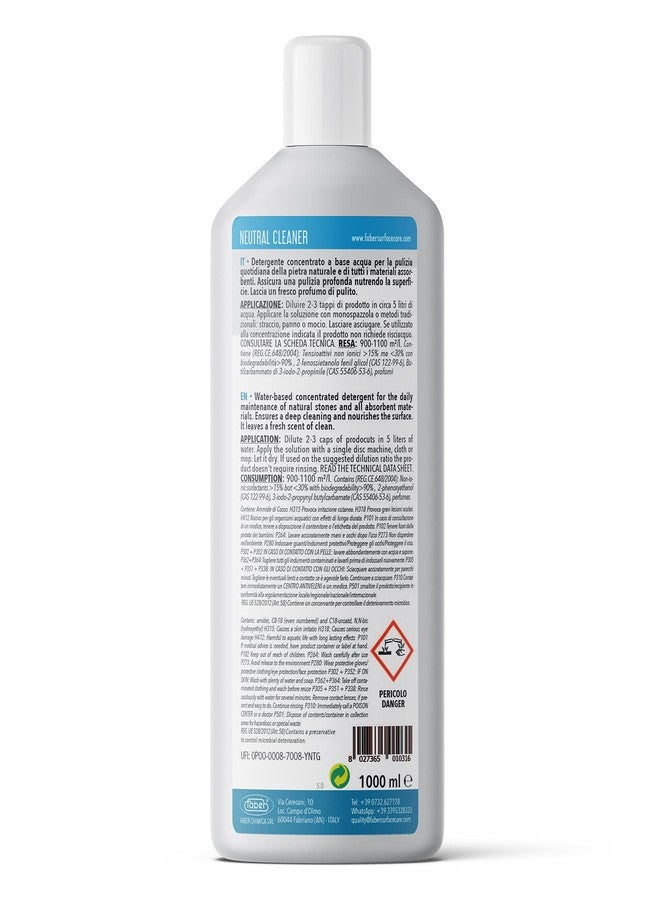 FABER Best Stone Cleaner pH Neutral Cleaner for Natural Stone Floor and Grout- Concentrated Liquid for Commercial and Household Care - Mopping Solution for Daily Cleaning and Maintenance - Image 2