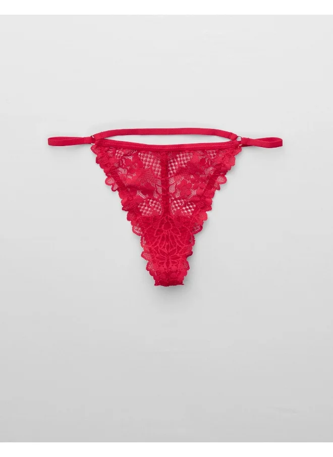 Aerie Show Off Lace String Thong Underwear