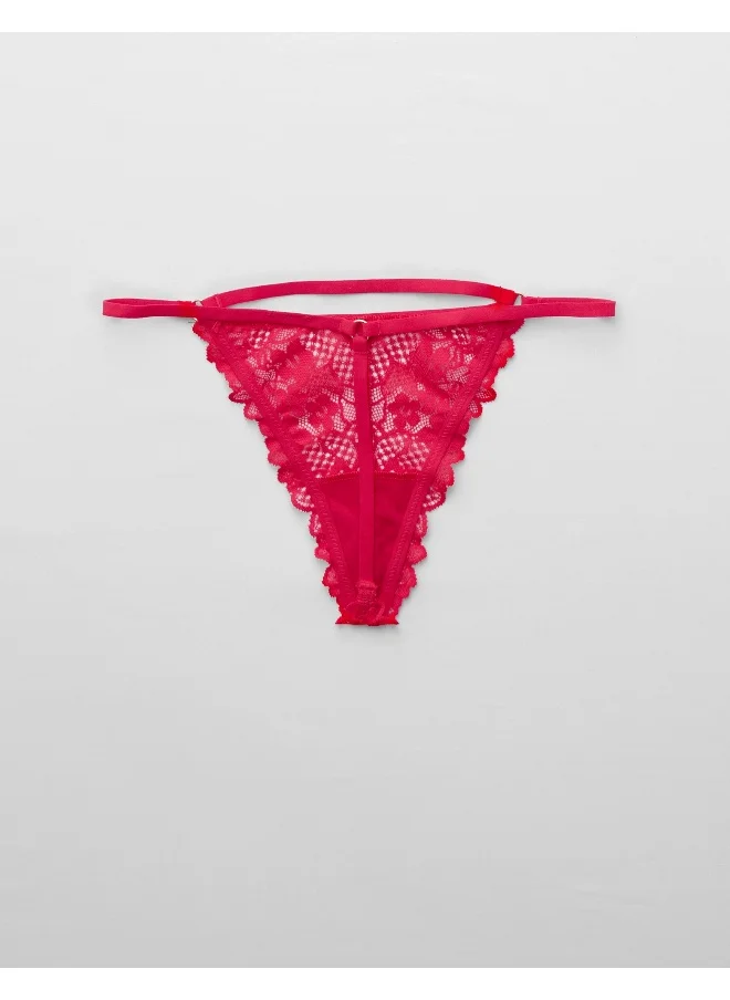 Aerie Show Off Lace String Thong Underwear