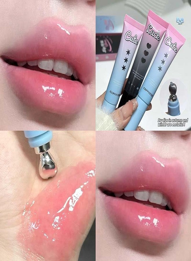 Cappuvini Warm Lip Balm | Temperature-Reactive Color Changing Lip Gloss | Glossy Finish Lightweight Formula | Adorable Shades Grape Glass Peach Leng Cha | Velvet Smooth Lips Care & Protection | Cute Balm Tint Multi-Use For Blush | Non-Sticky Jelly Texture For Women & Girl (02# Peach Leng Cha, 13g) - Image 4