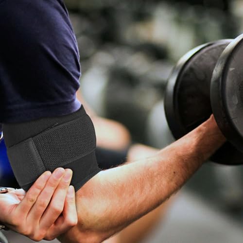 Luwint Bicep Tendonitis Brace, Knitted Compression Upper Arm Sleeve Support, 1 Pair (Small) - Image 2