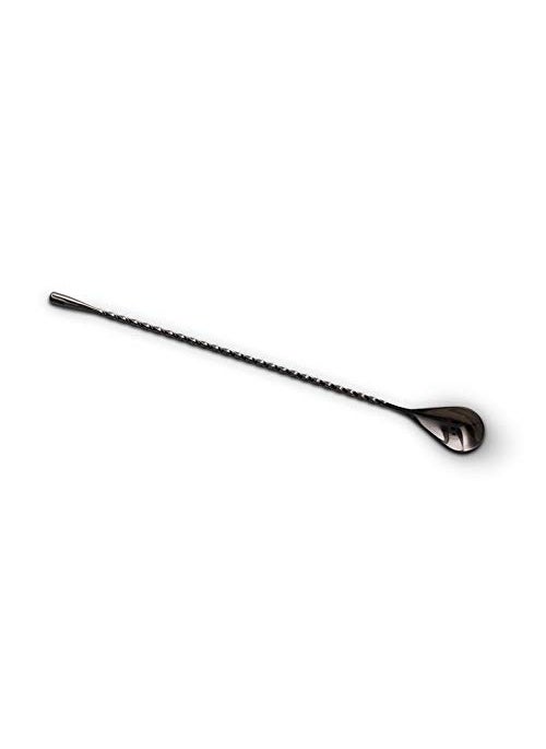 NJ NJ Teardrop Bar Spoon, Stirrer, Black Gunmetal Finish: 12" Length  - Image 5