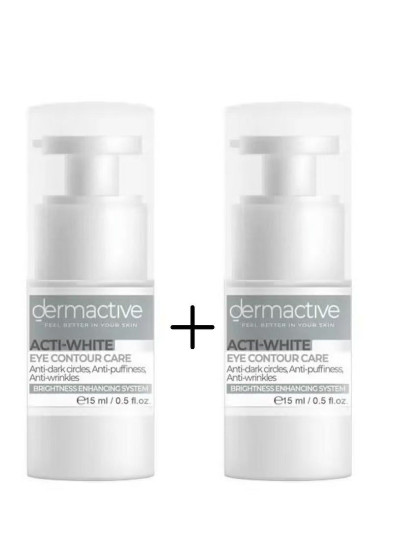 Dermactive Acti-White Eye Contour Lightening Cream 15 ml 1+1 Promo pack