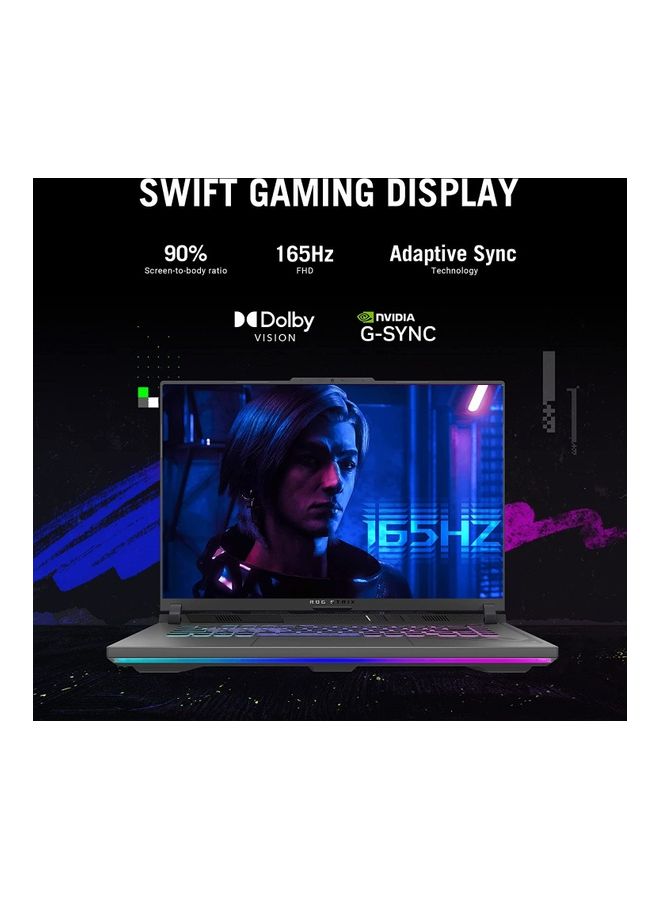 أسوس كمبيوتر محمول للألعاب ROG Strix G16 مزود بشاشة FHD WUXGA 165 هرتز ومعالج Intel Core i7-13650HX وذاكرة وصول عشوائي سعة 16 جيجابايت ومحرك أقراص SSD سعة 1 تيرابايت وبطاقة رسومات NVIDIA GeForce RTX 4060 GDDR6 سعة 8 جيجابايت ونظام تشغيل Windows 11 - Image 4
