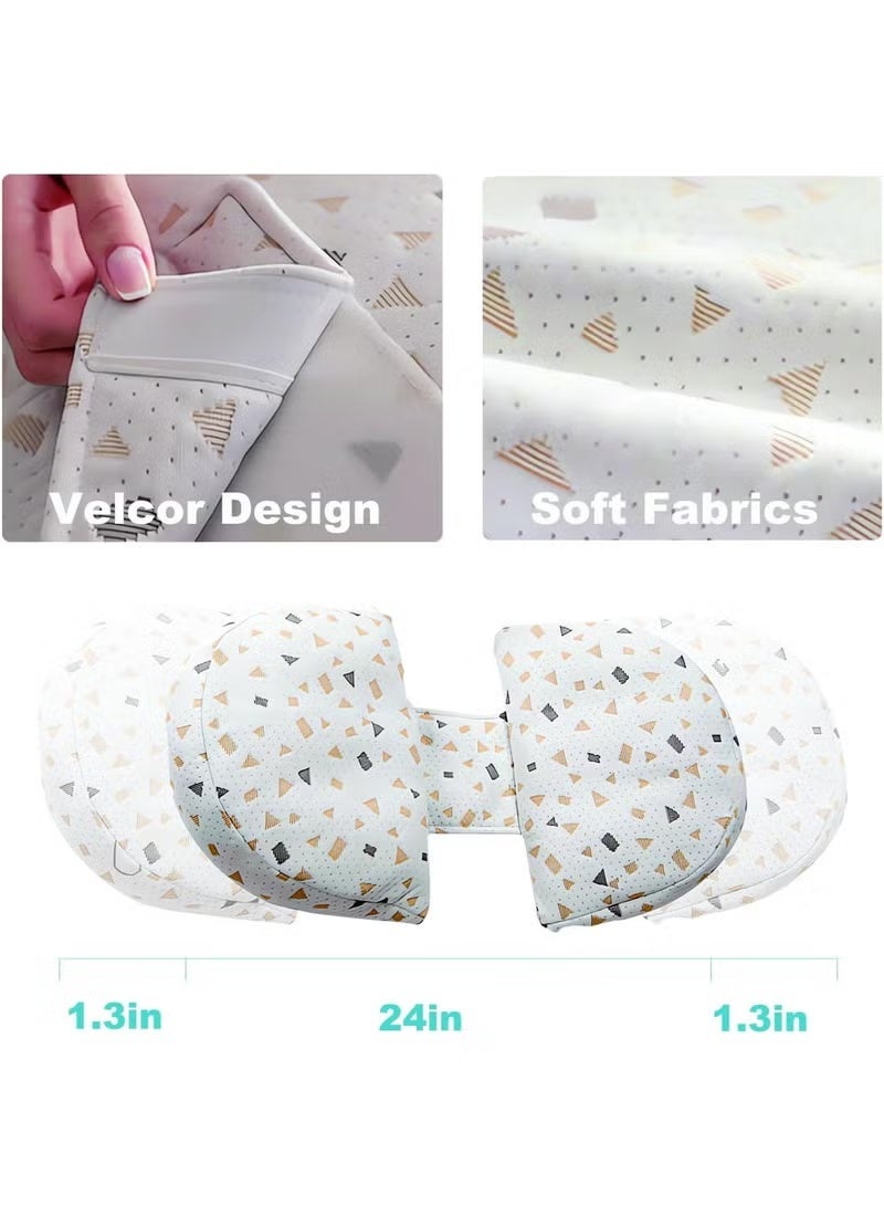 Allieuka Pregnancy Pillows for Sleeping Soft Maternity Body Pillow for Side Sleeper Pregnancy Body Pillow Full Body Support Maternity Pillow Support for Back, Legs, Belly Adjustable Travel Pregnant Women Pillow - Image 2