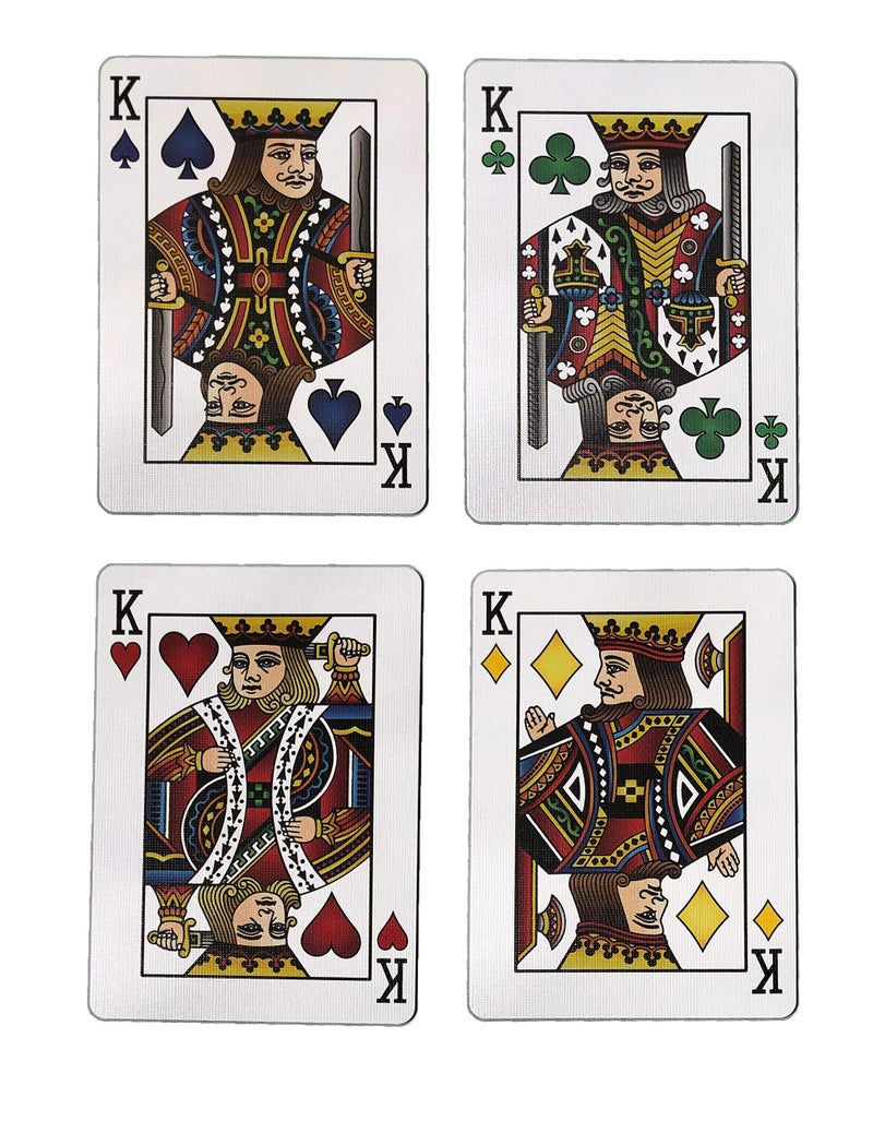 Bicycle Hesslers (Blue) Rider Back Playing Cards, Unique Four-Color Suites (Includes Poker Hand Reference Cards) - Image 5