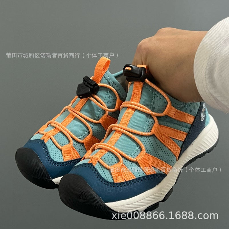 Putian Kidsren'S Shoes High Version Top Configuration Keen Kidsren'S Shoes Kidsren'S Mesh Breathable Ultra-Light Outdoor Sports Hiking Shoes - Image 3