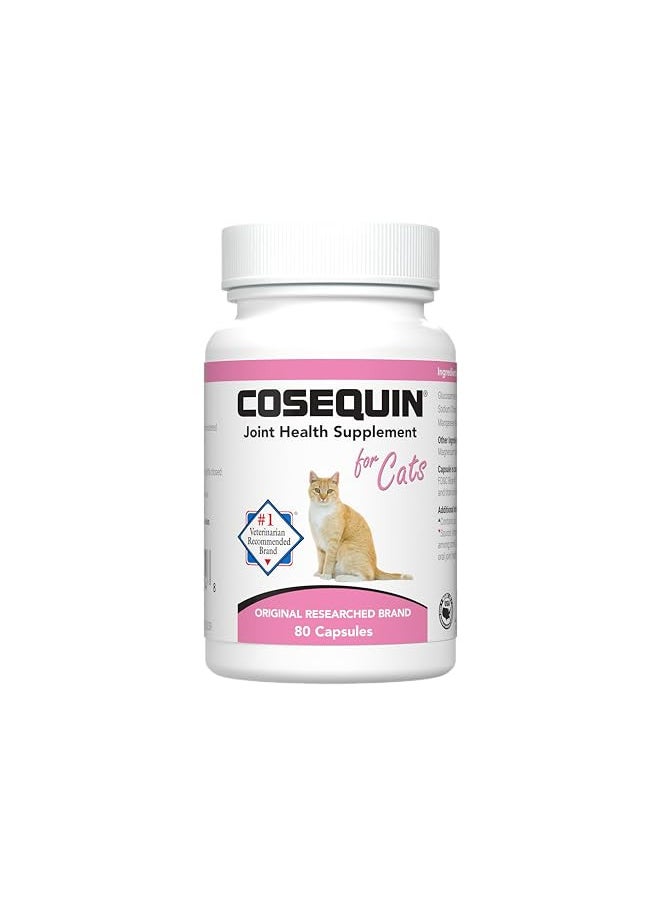 Nutramax Laboratories Nutramax Cosequin Joint Health Supplement for Cats - With Glucosamine and Chondroitin, 80 Capsules  - Image 1