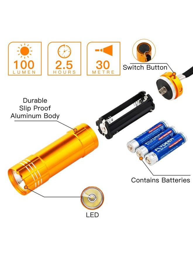 Kunhe 120 Pack Small Mini Flashlights for Kids Bulk with Batteries Cheap LED Flash Lights for Party Favor Camping Halloween - Image 3