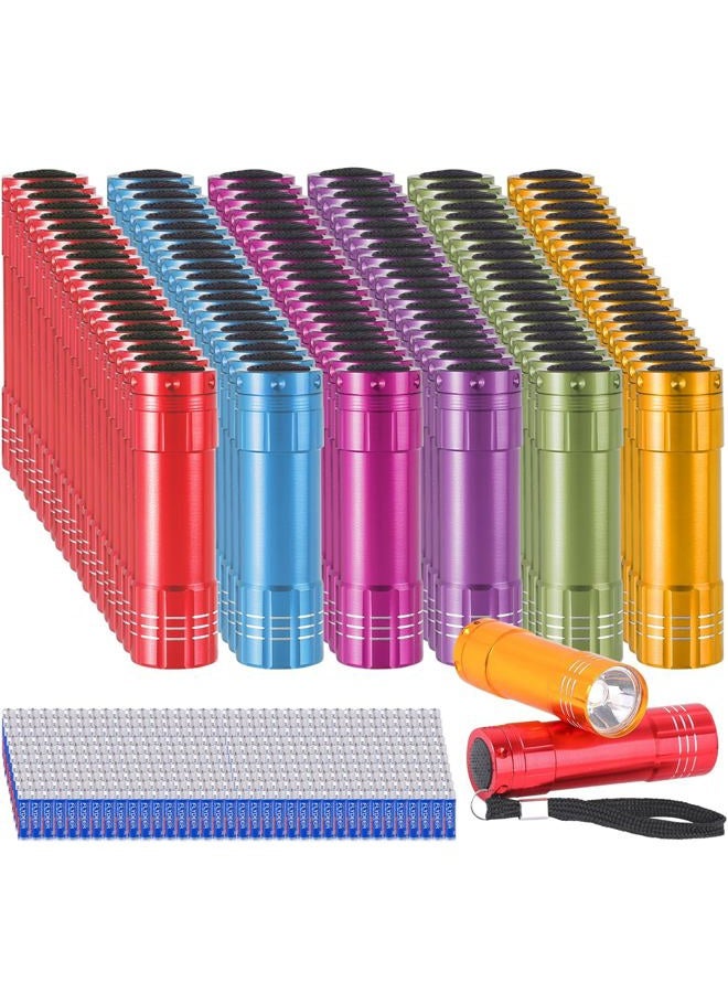 Kunhe 120 Pack Small Mini Flashlights for Kids Bulk with Batteries Cheap LED Flash Lights for Party Favor Camping Halloween - Image 1