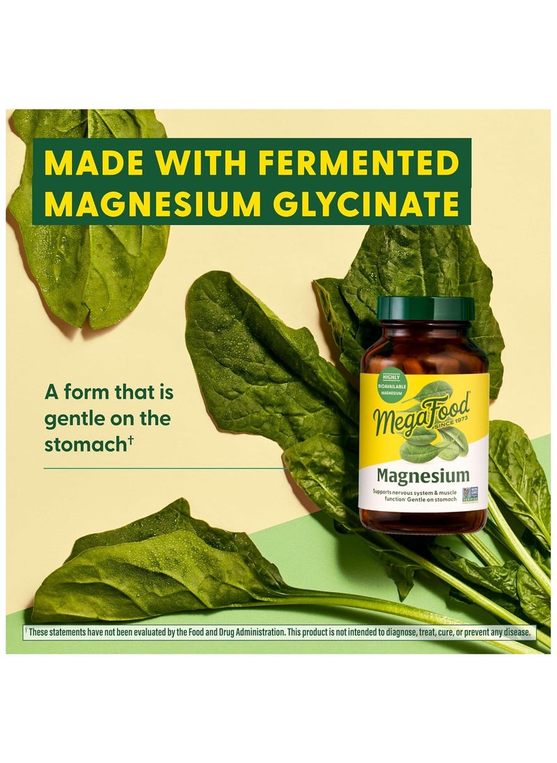 MegaFood - MegaFood Magnesium - An essential mineral for muscle relaxation 90 Tablets-90 Servings Dietary Supplement - Image 1