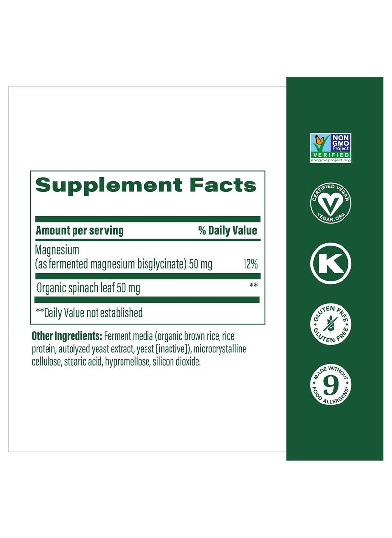 MegaFood - MegaFood Magnesium - An essential mineral for muscle relaxation 90 Tablets-90 Servings Dietary Supplement - Image 1