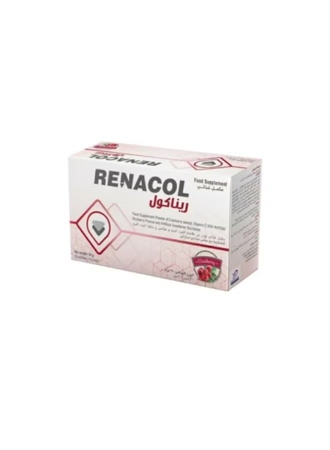 Renacol 3g Food Supplement Wildberry Flavor, D-Mannose, Probiotics, Vitamin C _ 14 Sachets