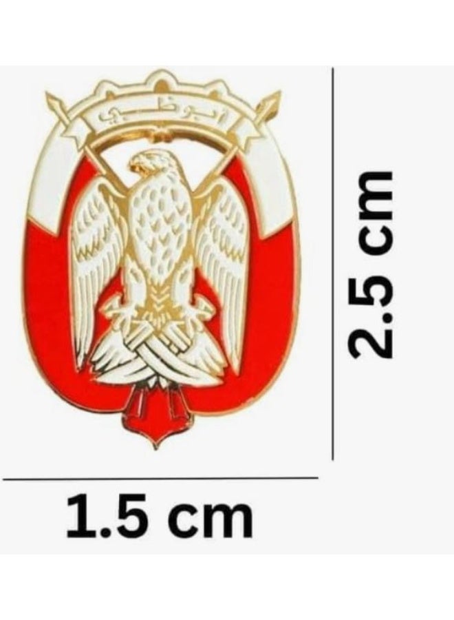 راين شعار/ملصق صقر أبوظبي - تصميم ذهبي وأحمر، شعار دولة الإمارات العربية المتحدة للهواتف المحمولة، والحواسيب المحمولة، وأجهزة الآيباد، وحقائب الظهر، وجدران المقتنيات، والأبواب، والسيارات، والشاحنات، والدراجات النارية، وثلاجات أجهزة الكمبيوتر المحمولة - Image 2