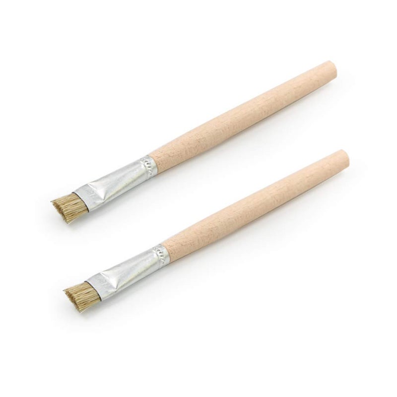 2Pcs ESD Safe Wooden Handle BGA Brush Phone Repair Tool for iPhone Circuit Board PCB Cleaning Brush