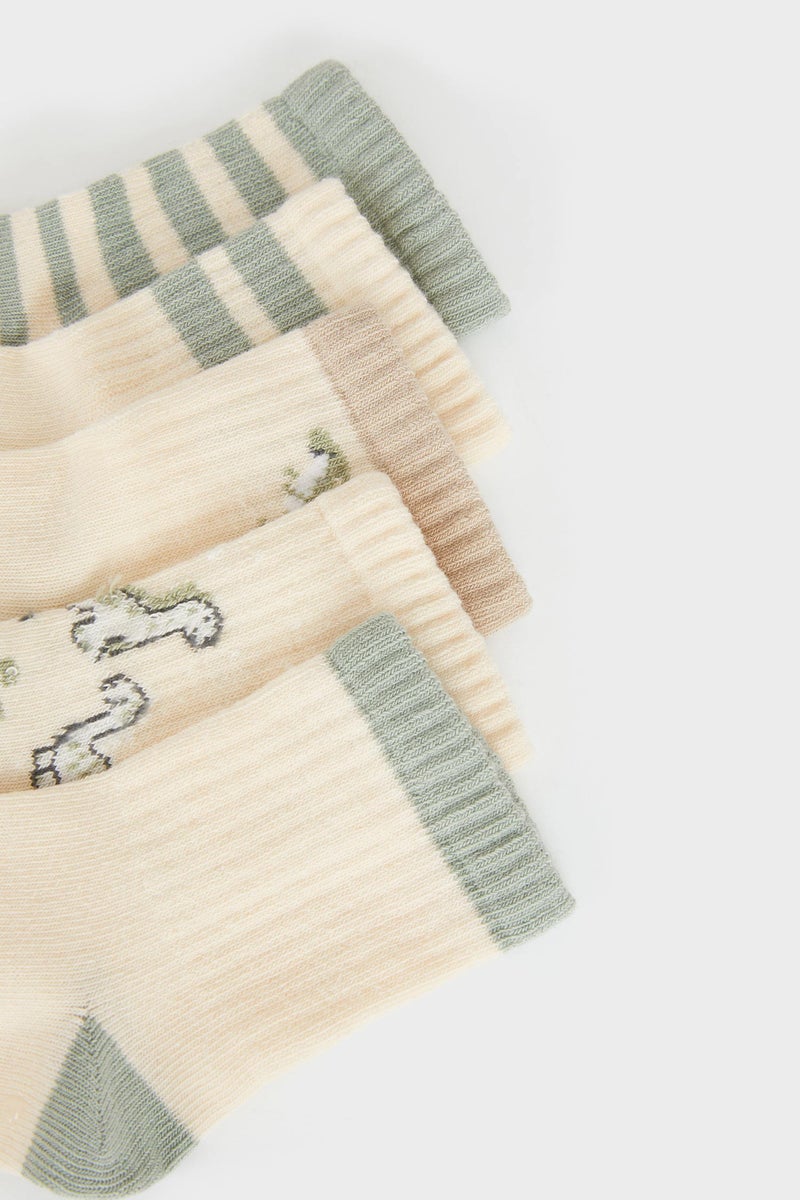 DeFacto Baby Boy Animal 5 Piece Long sock - Image 2