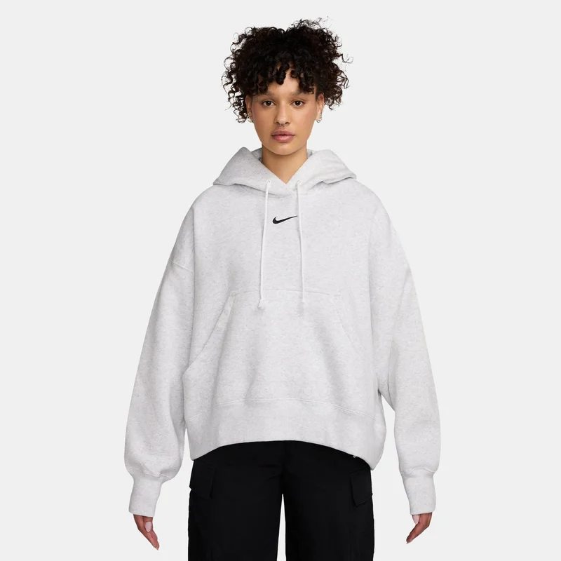 Nike Black Women's Sportswear Phoenix Fleece Hoodie for Women | Best Price UAE